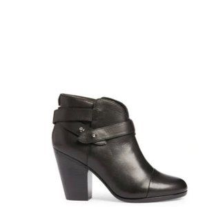 Rag & Bone Harrow Leather Ankle Boot in Black (size 36.5/6). Good Used Condition